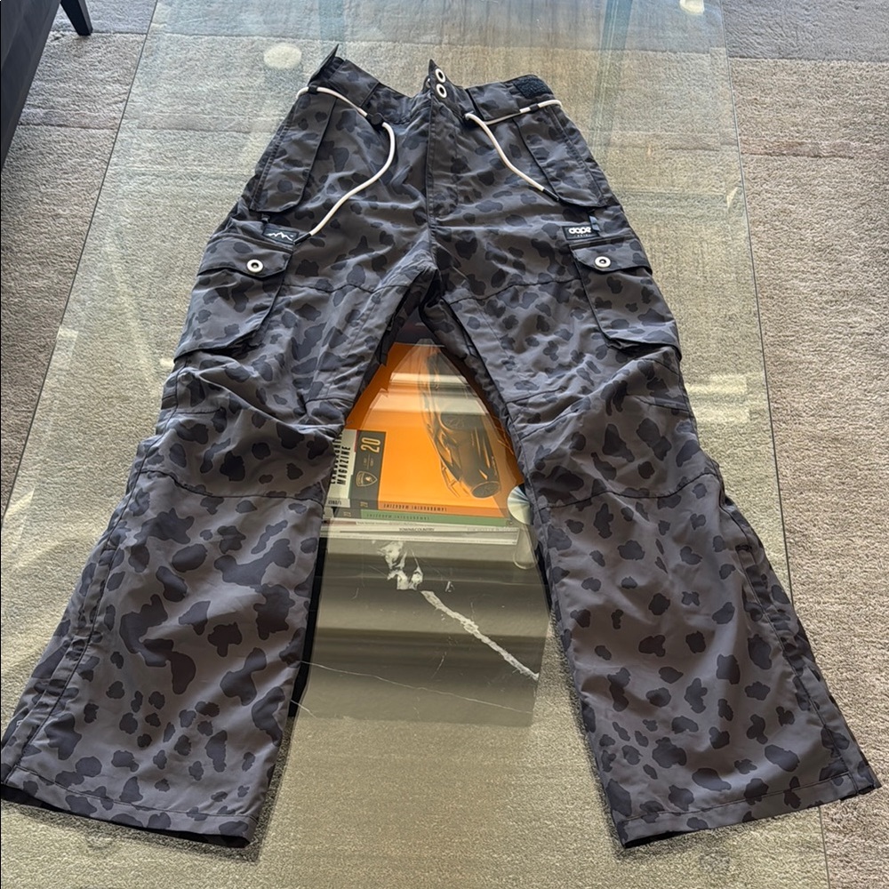 DOPE Gray and Black Cargo Pants